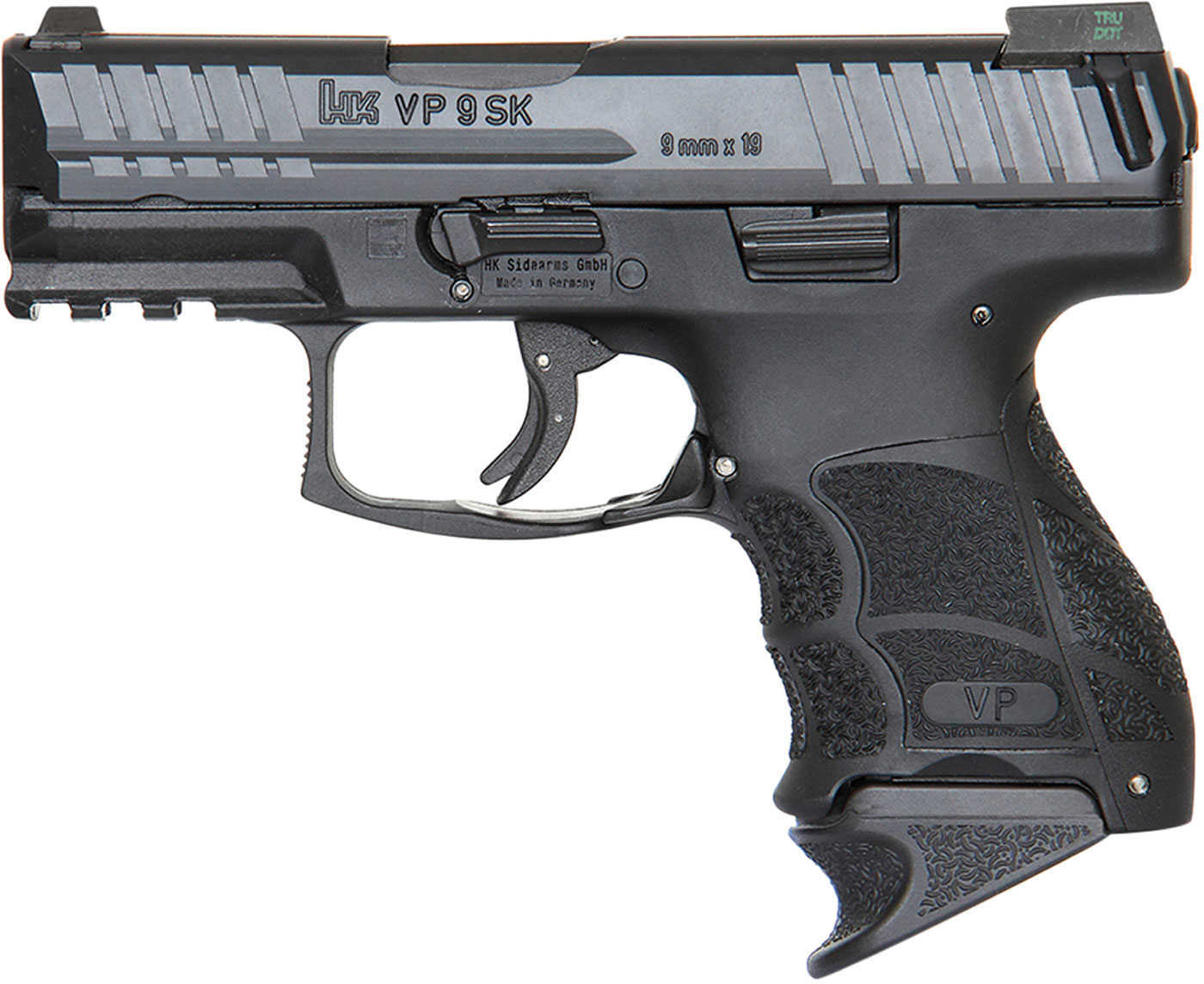 H&K VP9SK Semi Auto Pistol 9mm Luger 3.39" Barrel 10 Rounds Striker Fired Night Sights