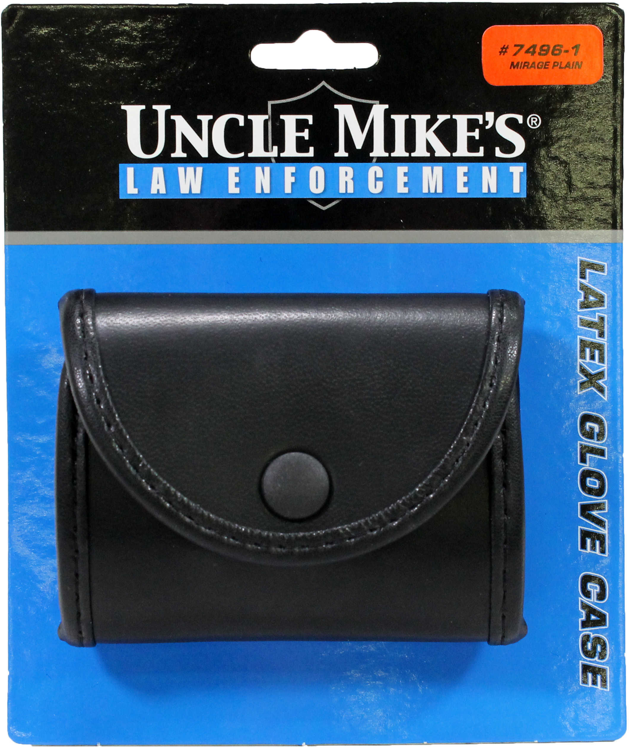 Uncle Mikes Mirage Double Latex Glove Pouch Plain Black Md: 74961