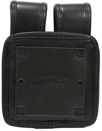 Uncle Mikes Fitted Pistol Magazine Case Double w ith Flaps Large Frame Plain Black Md: 74261