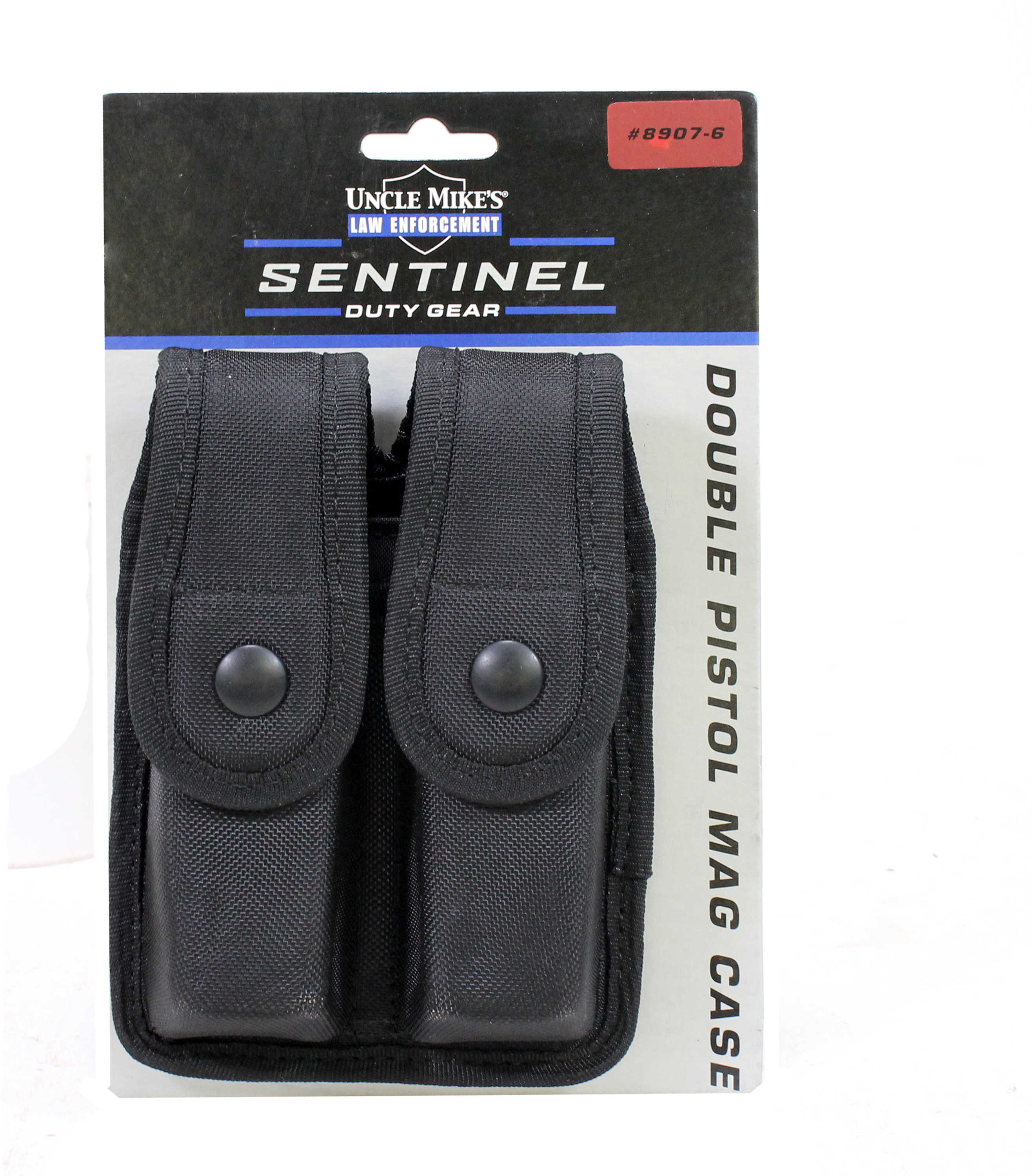 Uncle Mikes Sentinel Duty Gear Double Mag Case, for Glock 21, Black Md: 89076