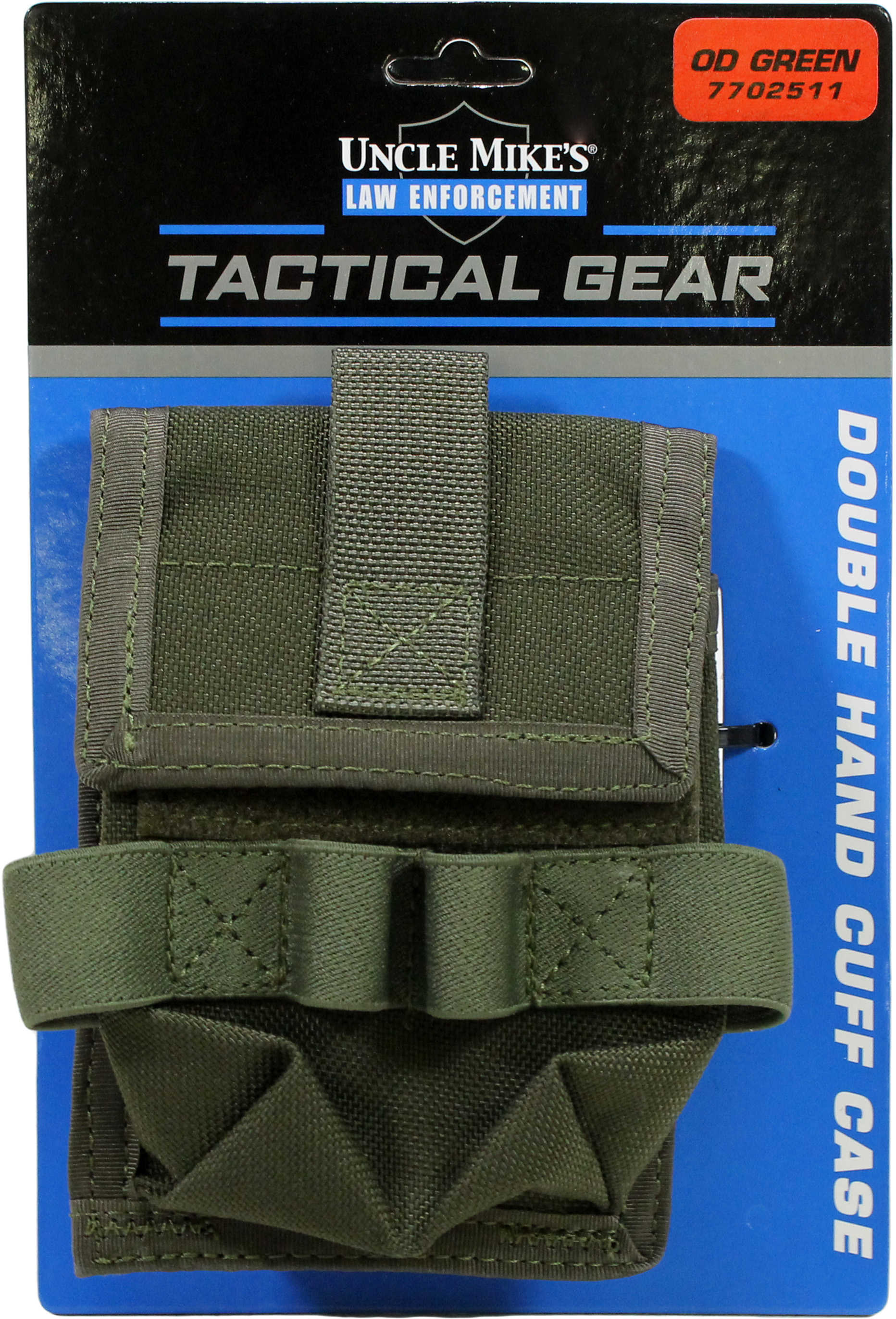 Uncle Mikes Double Cuff Pouch, Molle Cmpatble Olive Drab Green Md: 7702511