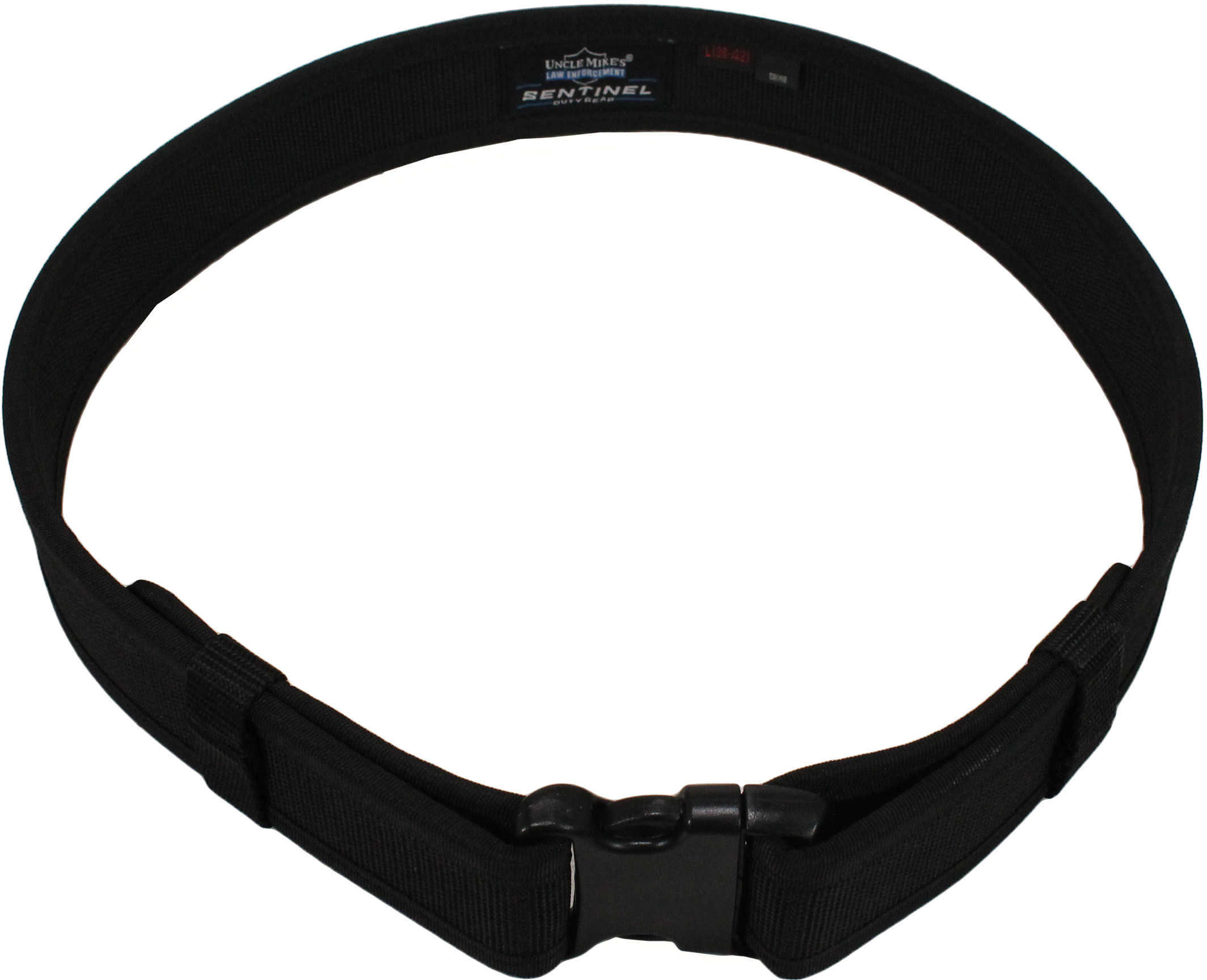 Uncle Mikes Sentinel Duty Gear Nylon Belt Large Size 38"-42" Black Md: 89083