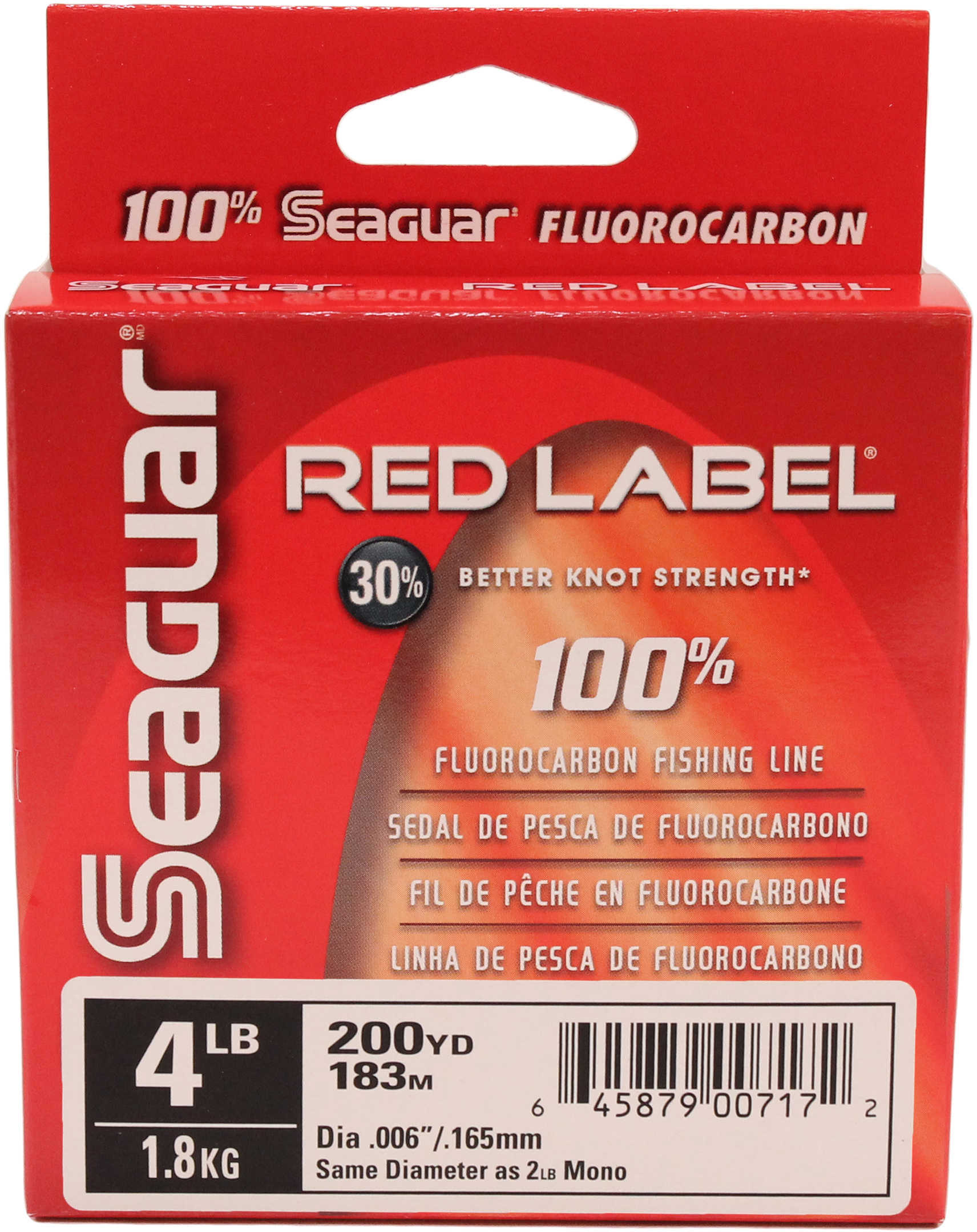 Seaguar / Kureha America Red Label Fluorcarbon Clear 250yds 4lb Md#: 04RM-250