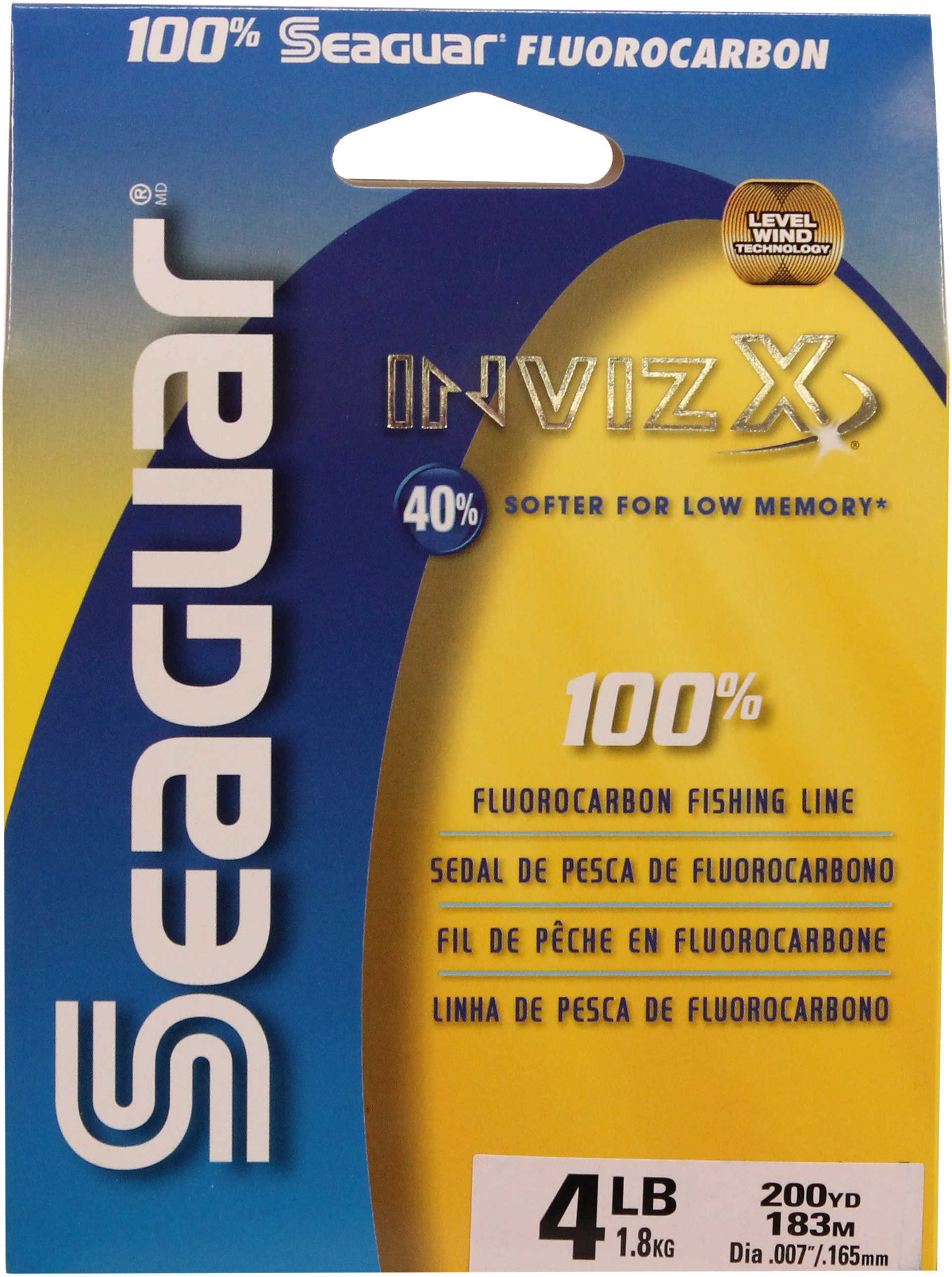 Seaguar / Kureha America INVIZX 100% FLOCARB 4# 200YD 04VZ200