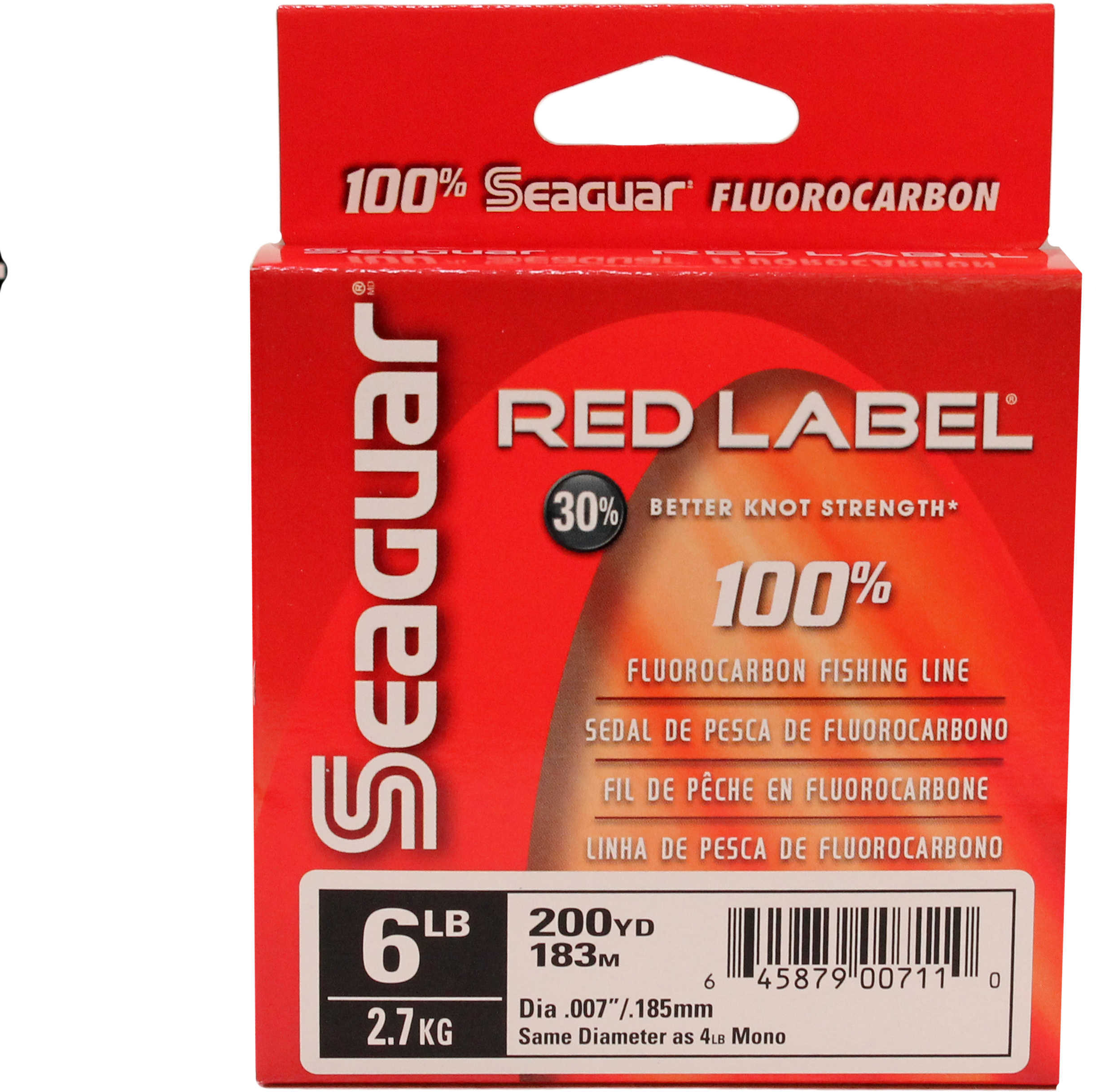 Seaguar / Kureha America Red Label Fluorcarbon Clear 250yds 6lb Md#: 06RM-250