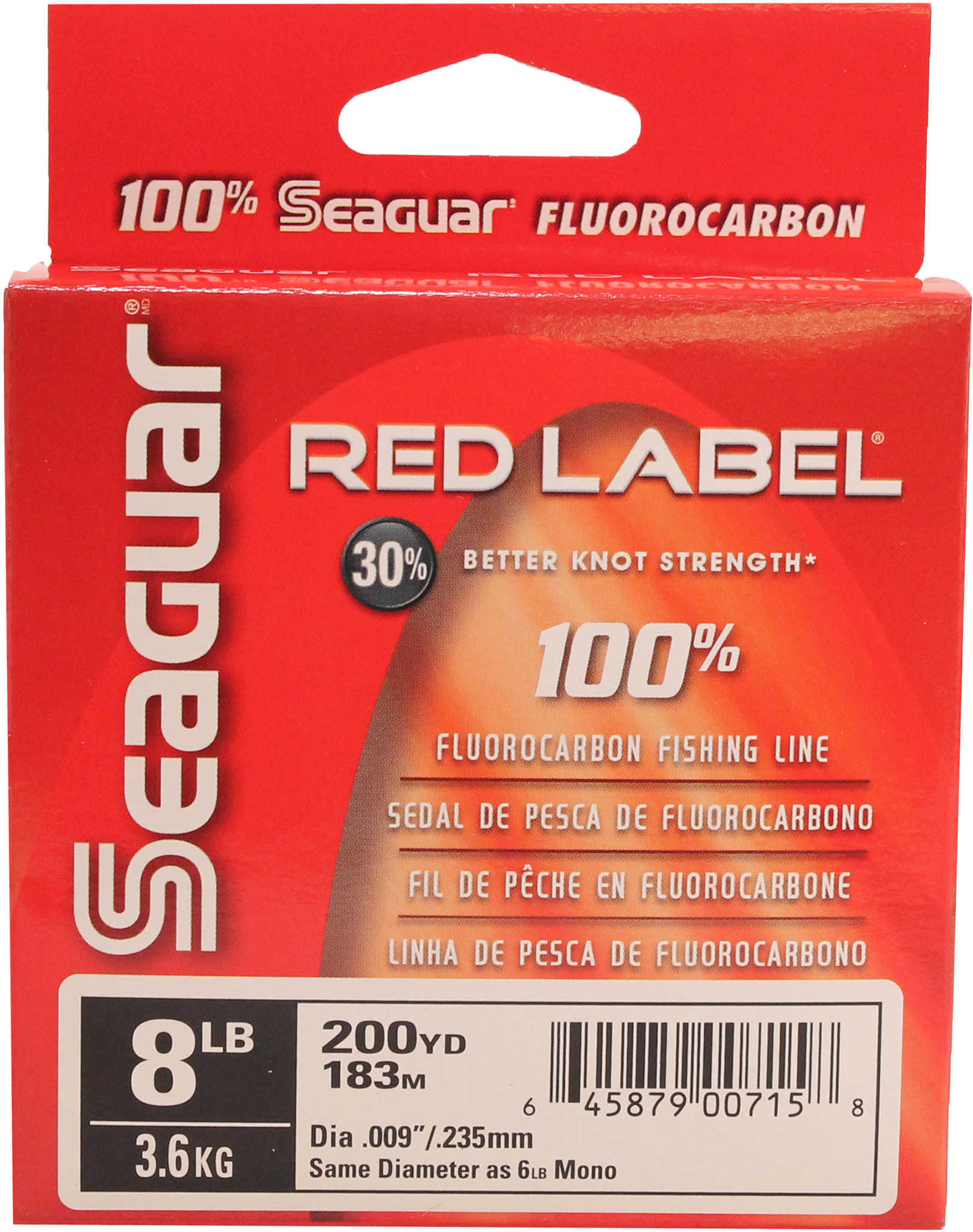 Seaguar / Kureha America Red Label Fluorcarbon Clear 250yds 8lb Md#: 08RM-250