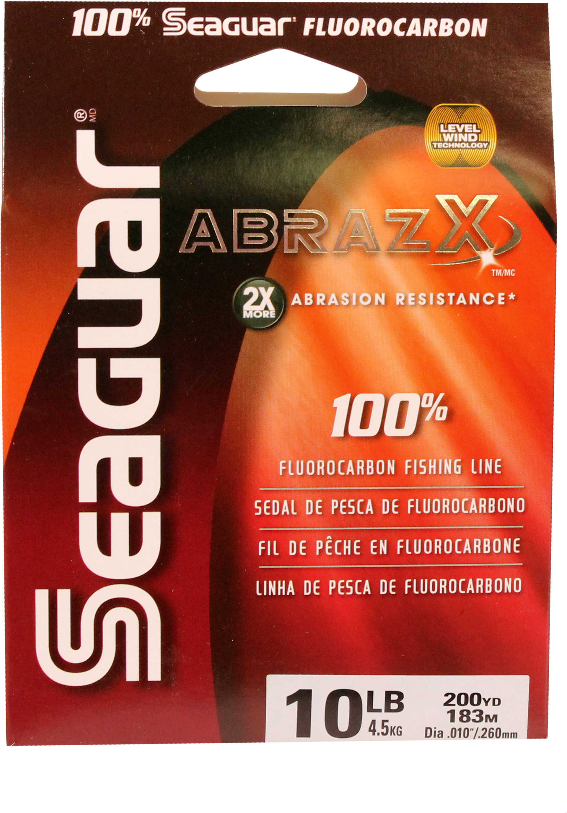 Seaguar / Kureha America Abraz X Fluorcarbon Clear 200yds 10lb Md#: 10AX-200
