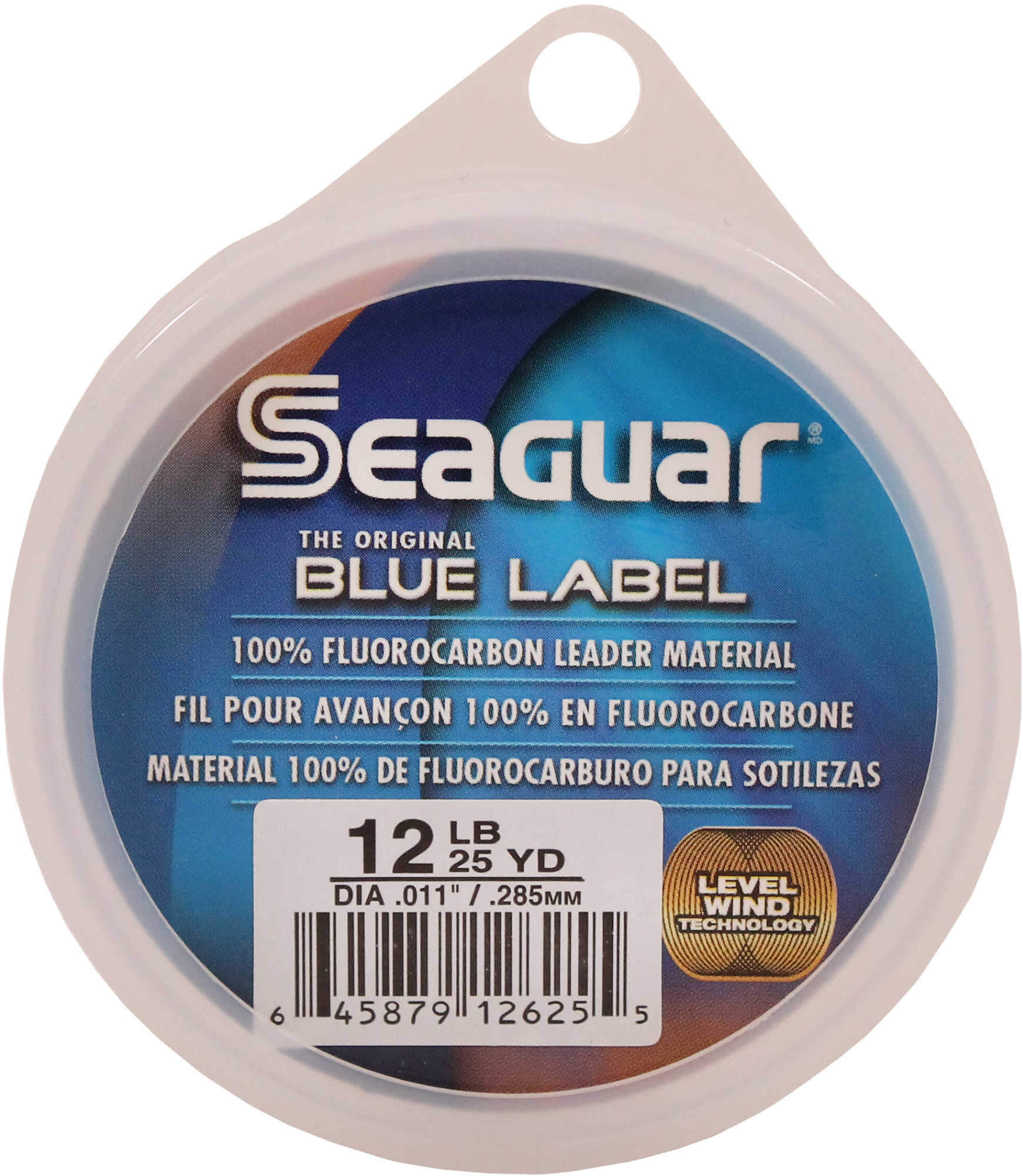Seaguar / Kureha America Blue 100% Fluorocarbon Leader 12 Pound 25 Yard