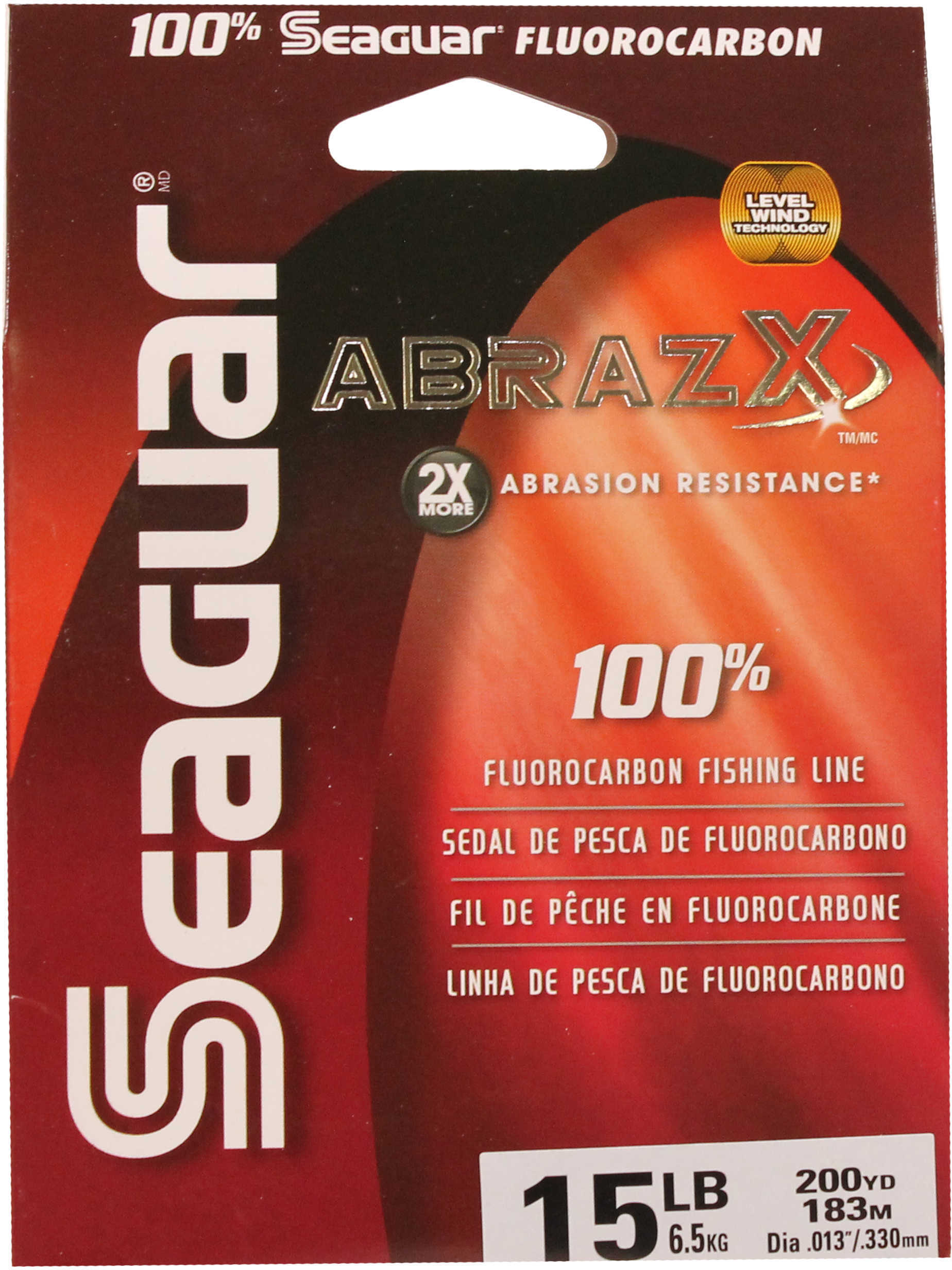 Seaguar / Kureha America Abrazx 100% Fluorocarbon 15 Pound 200 Yard