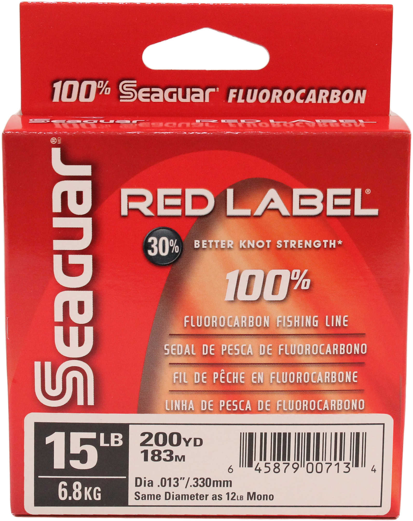 Seaguar / Kureha America Red Label Fluorocarbon Clear 250yds 15lb Md#: 15RM-200