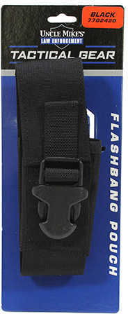 Uncle Mikes Flash bang Pouch, Molle Compatble, Smoke Black Md: 7702420