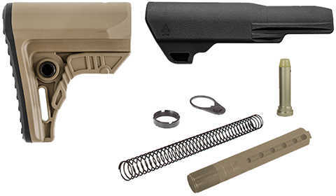 Leapers Inc. UTG Pro AR-15 Ops Ready S4 Mil-Spec Stock Kit, Flat Dark Earth Md: RBUS4DM