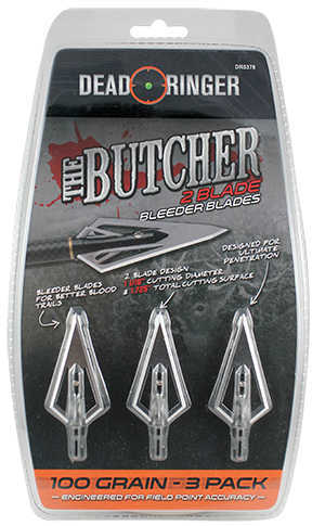 Broadheads The Butcher, 2 Blade, Fixed, Bleeder Blades Md: DR5378
