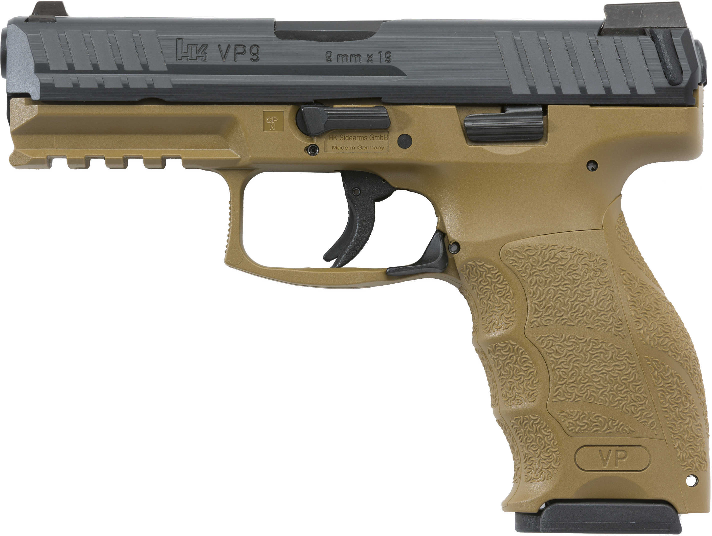 Heckler & Kosh VP9 Pistol 9mm 4.09" Barrel 15 Rounds Flat Dark Earth Finish, 2 Mags