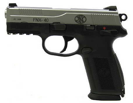 FNH USA FNX-40 DA/SA Manual Safety, 40 S&W 14 Round Capacity Stainless Steel Slide, Black Frame Semi Automatic Pistol 66856