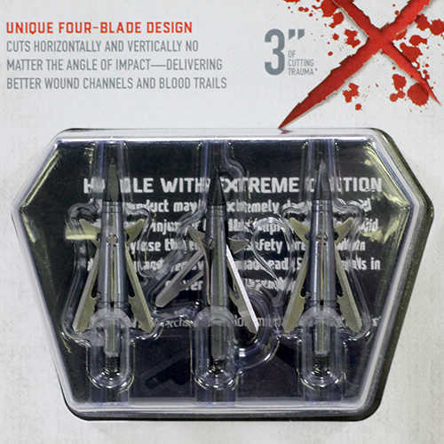 New Archery NAP Spitfire Doublecross Xbow Broadhead 100 Grain 3 pk. Model: 60-087