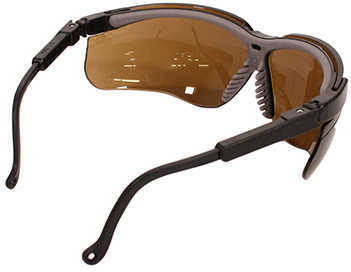 Howard Leight Industries Uvex Genesis Black Frame - Espresso Lens Impact resistant polycarbonate block 99.9% UVA & UVB R03572