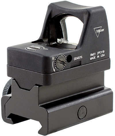 RMR Type 2 LED Sight - 3.25 MOA Red Dot Reticle with RM34 Picatinny Rail Mount, Black Md: RM01-C-700