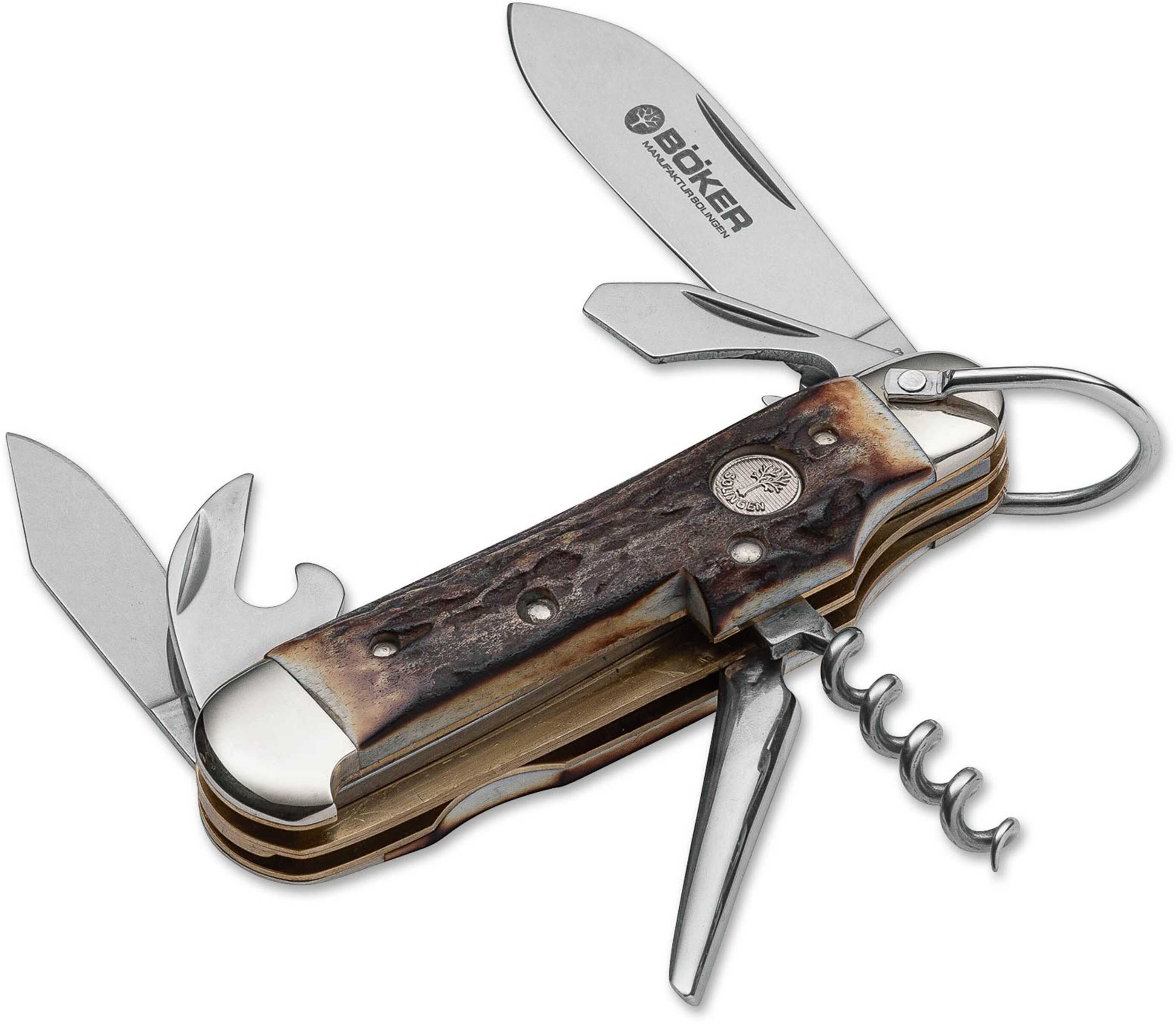 Boker Knives Camp Knife Stag Md: 110182HH