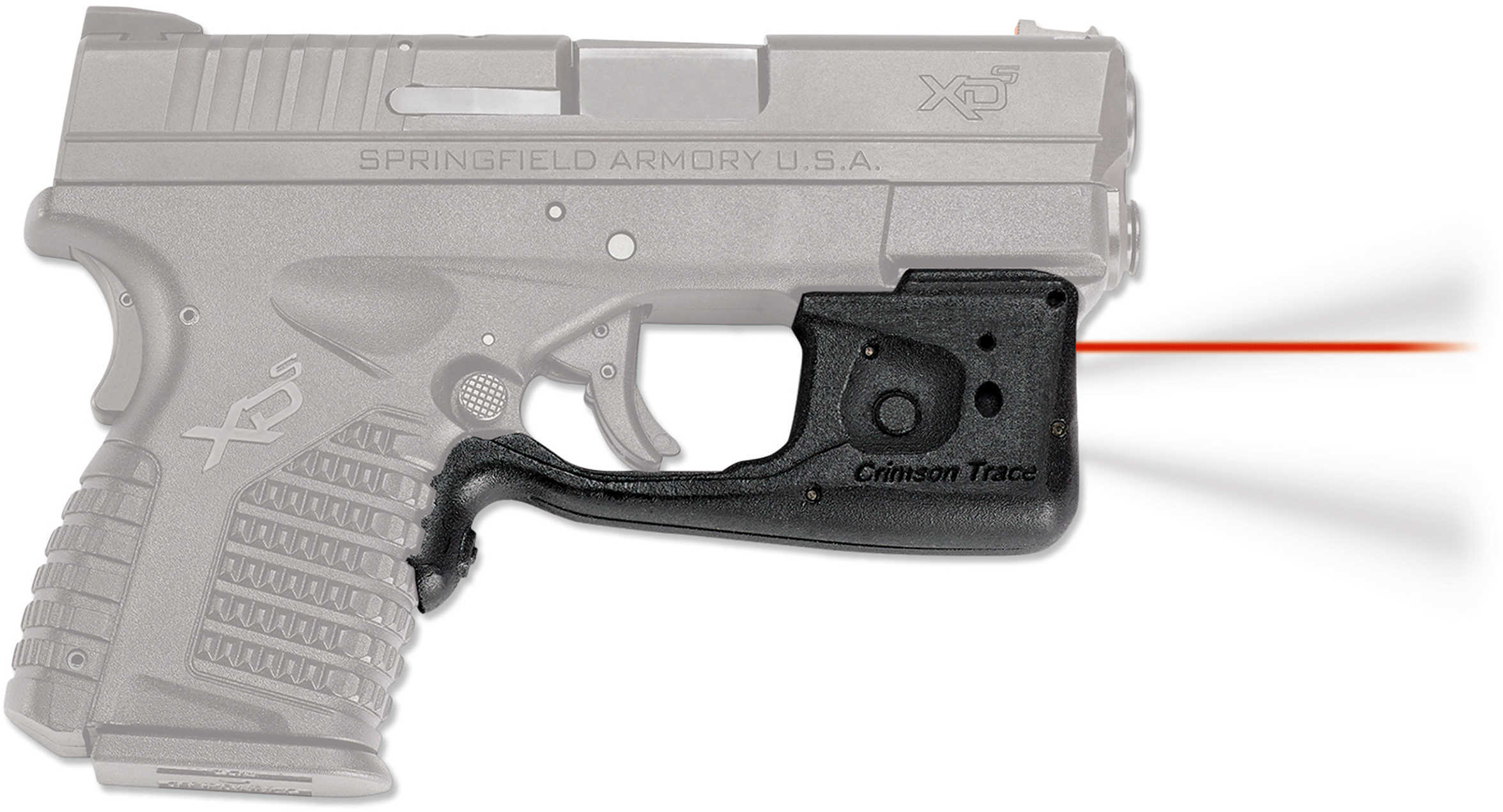 Crimson Trace Corporation Laserguard Pro and Light Fits Springfield XD-S Black 150 Lumen LED Red User Instal