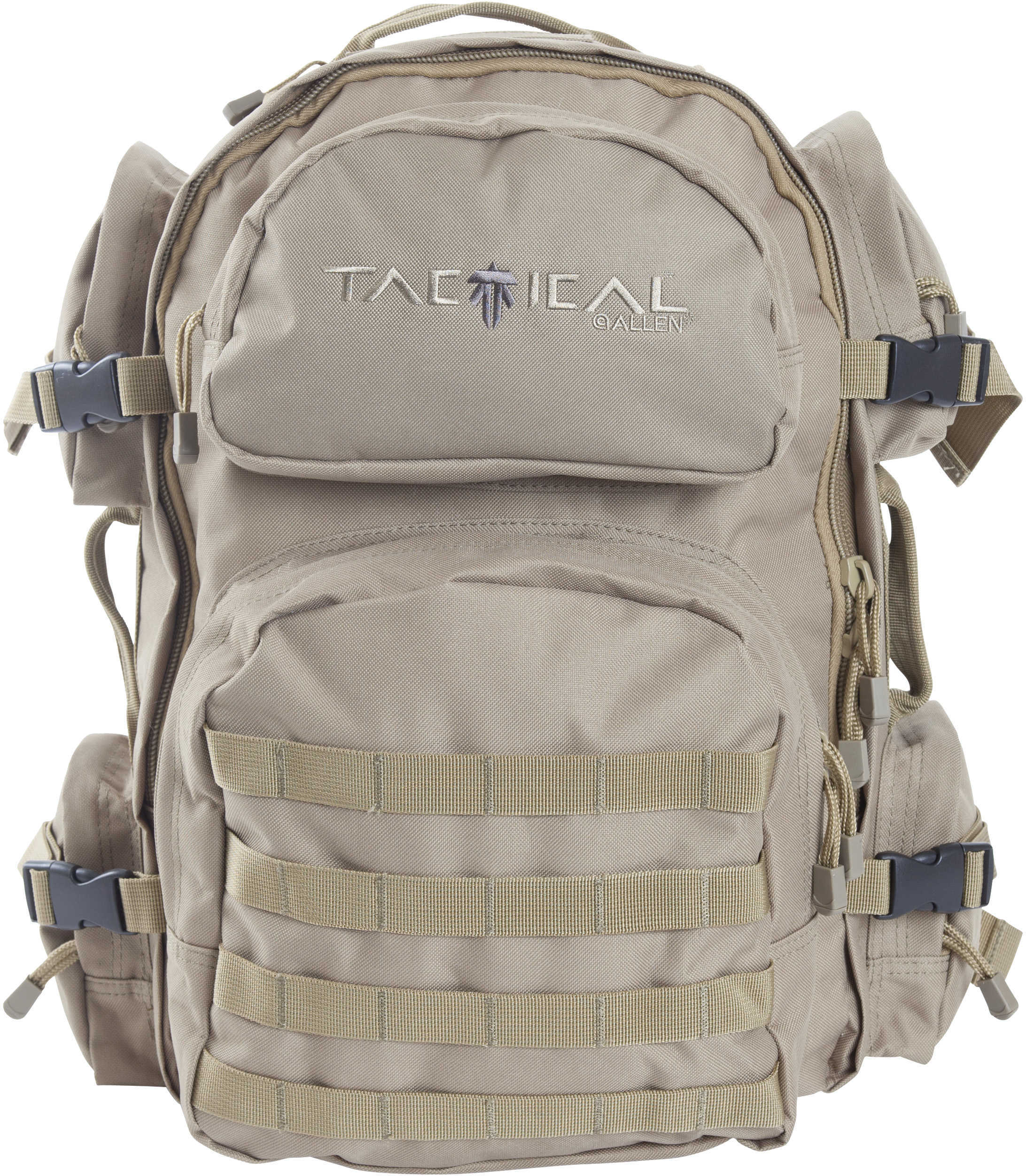 Allen Intercept Tactical Pack Tan EnduraFabric 18.5"x16"x10" 2500 Cubic Inch Hydration Compatable Compression Straps Pad