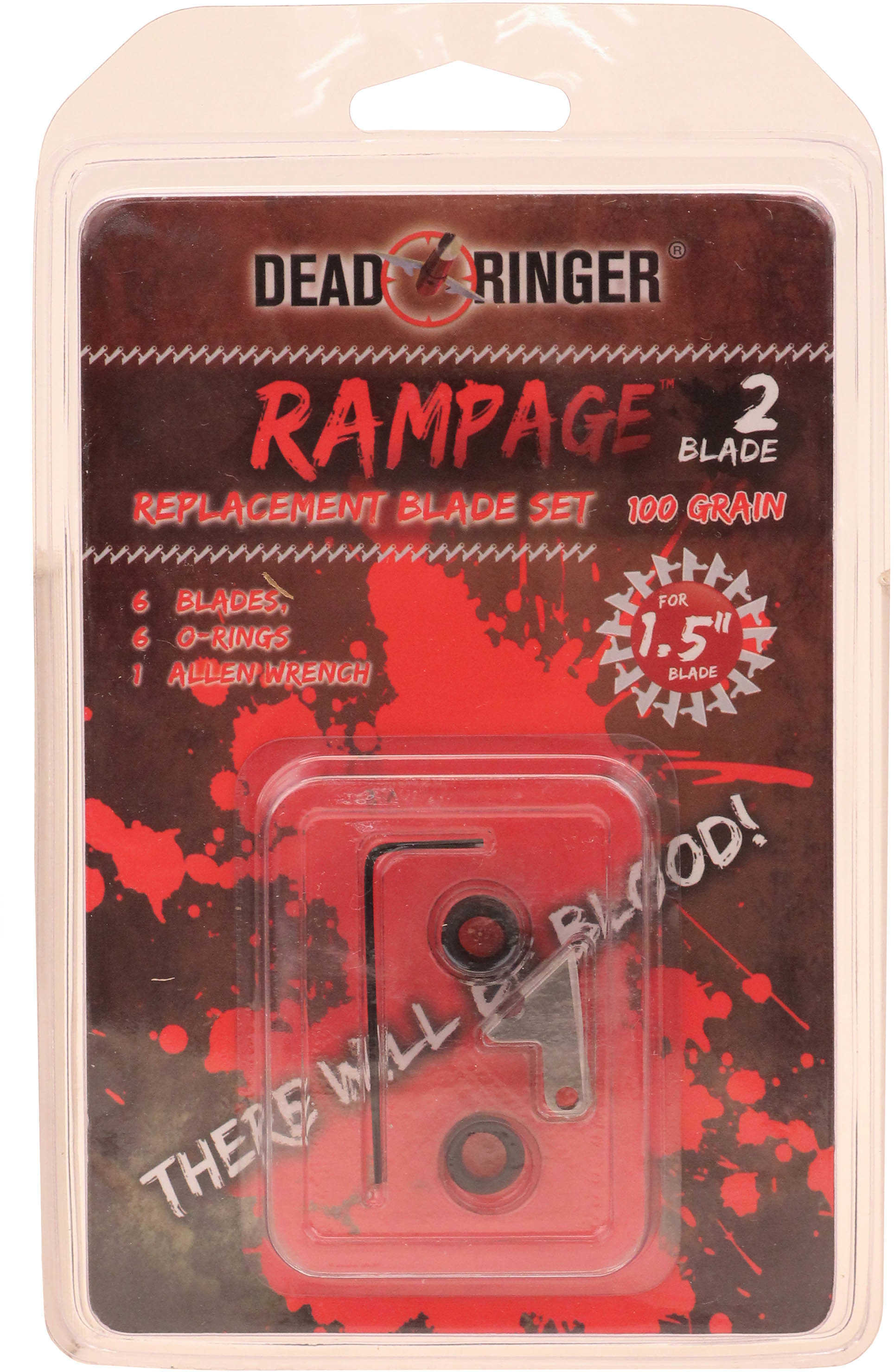 Dead Ringer Rampage 100 grain 2 Blade 1.5" Replacement DR4736
