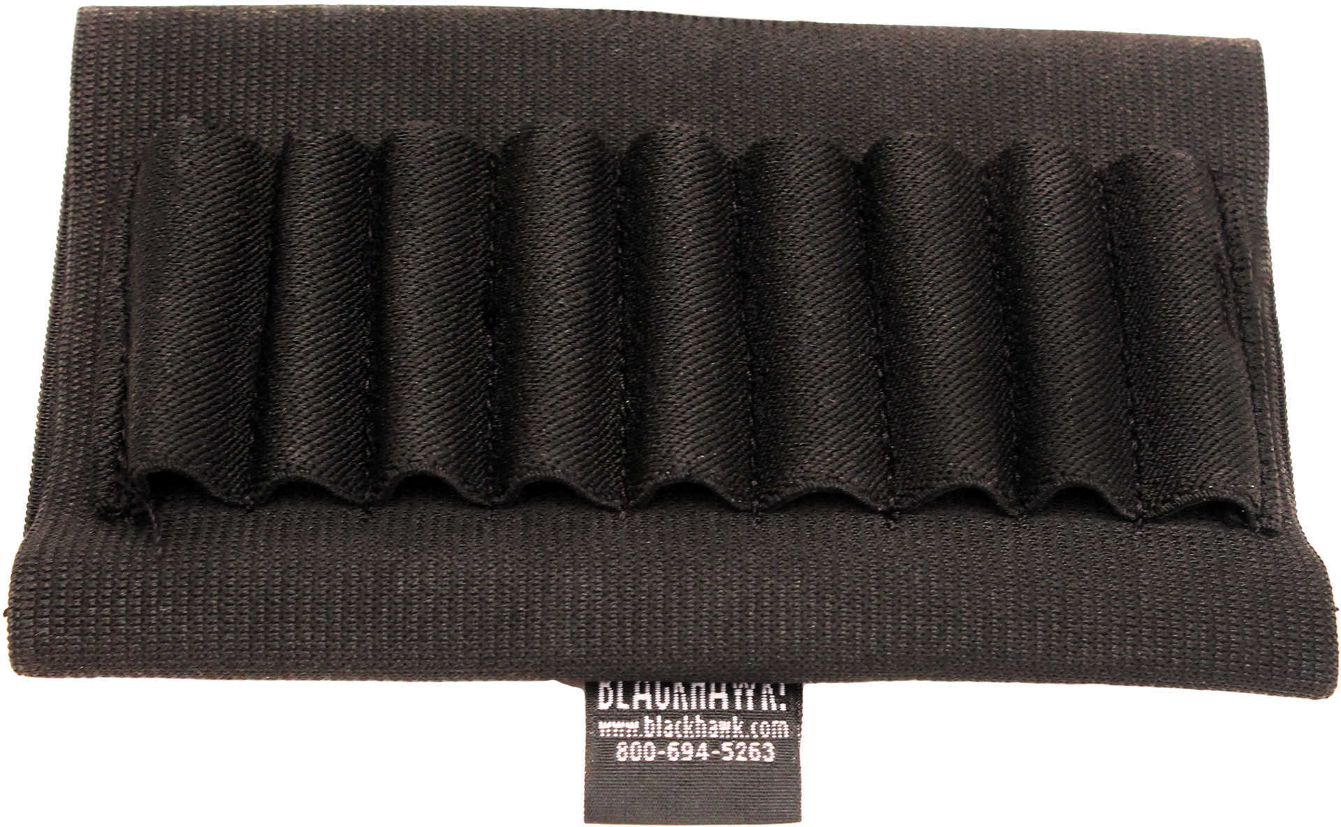 BlackHawk Products Group Buttstock Shell Holder - Open Style Rifle (9 Loops) - Elastic sleeve slips right over stock - Sewn-o 74SH00BK