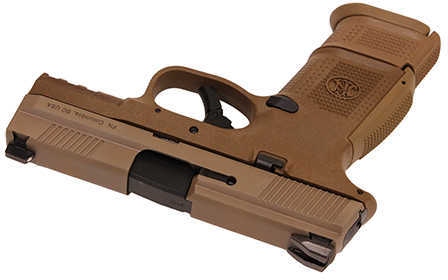 FN FNS-9C Pistol 9mm, 3.60" Barrel, 17 Rounds, Night Sights, Flat Dark Earth Md: 66-100160