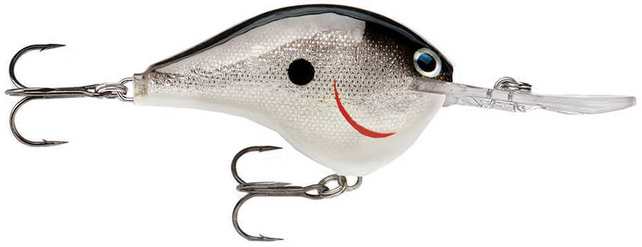 Rapala USA DIVE-TO 2" 3/8 SILVER Black DT06S