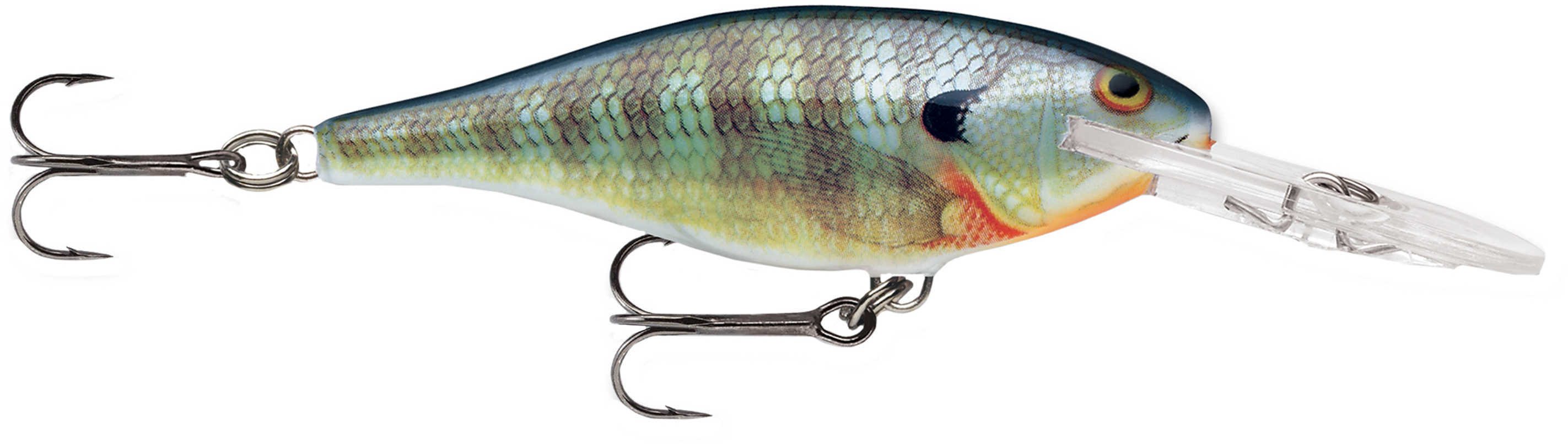 Rapala Shad Lure Size 07 2 3/4" Length 5-11 Depth Number 6 Treble Hooks Bluegill Per 1