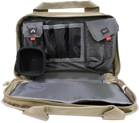 G.P.S. Tactical Double Pistol Case Black/Grey Nylon