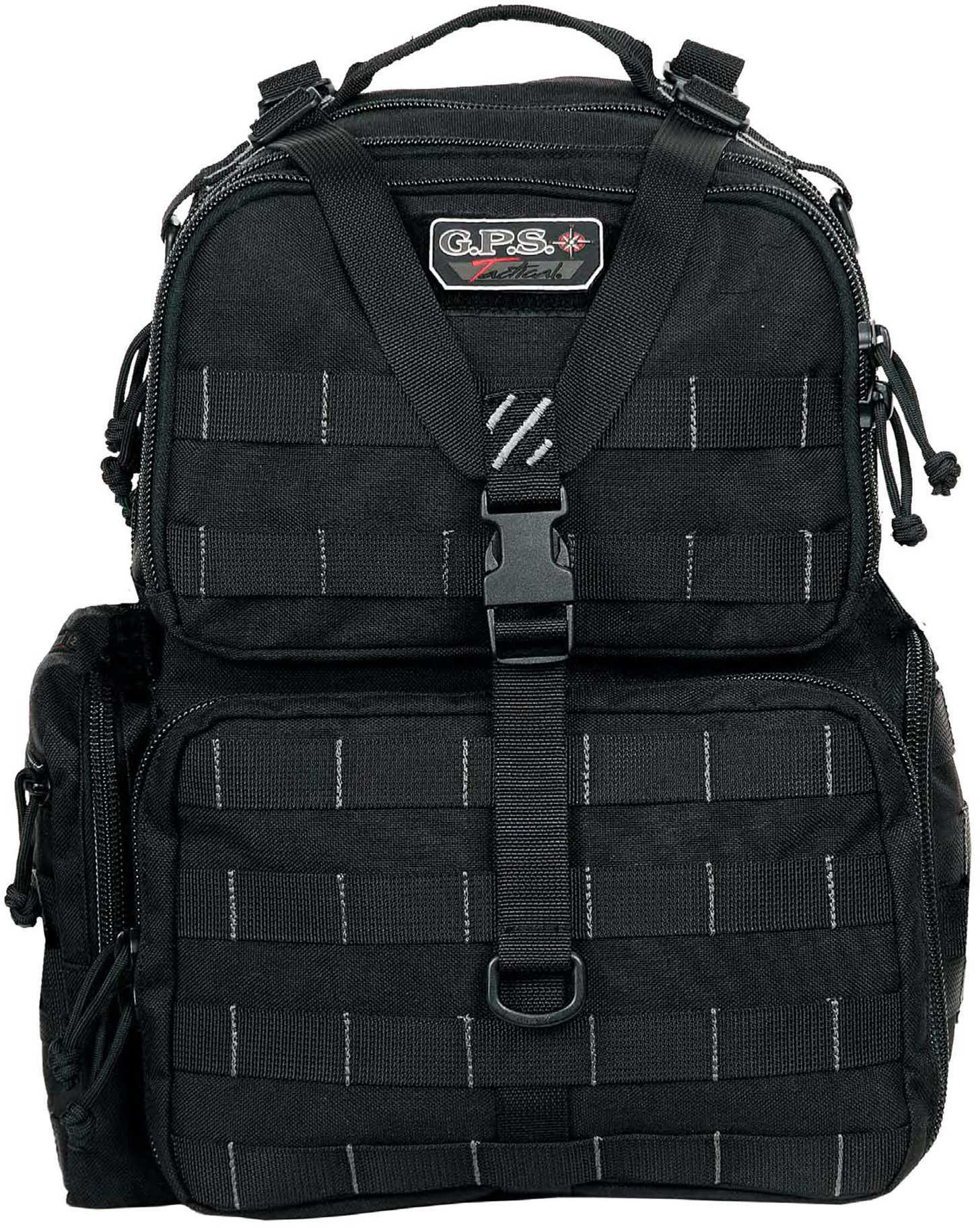 G.P.S. Tactical Range Backpack "Tall" with Waist Strap in Black