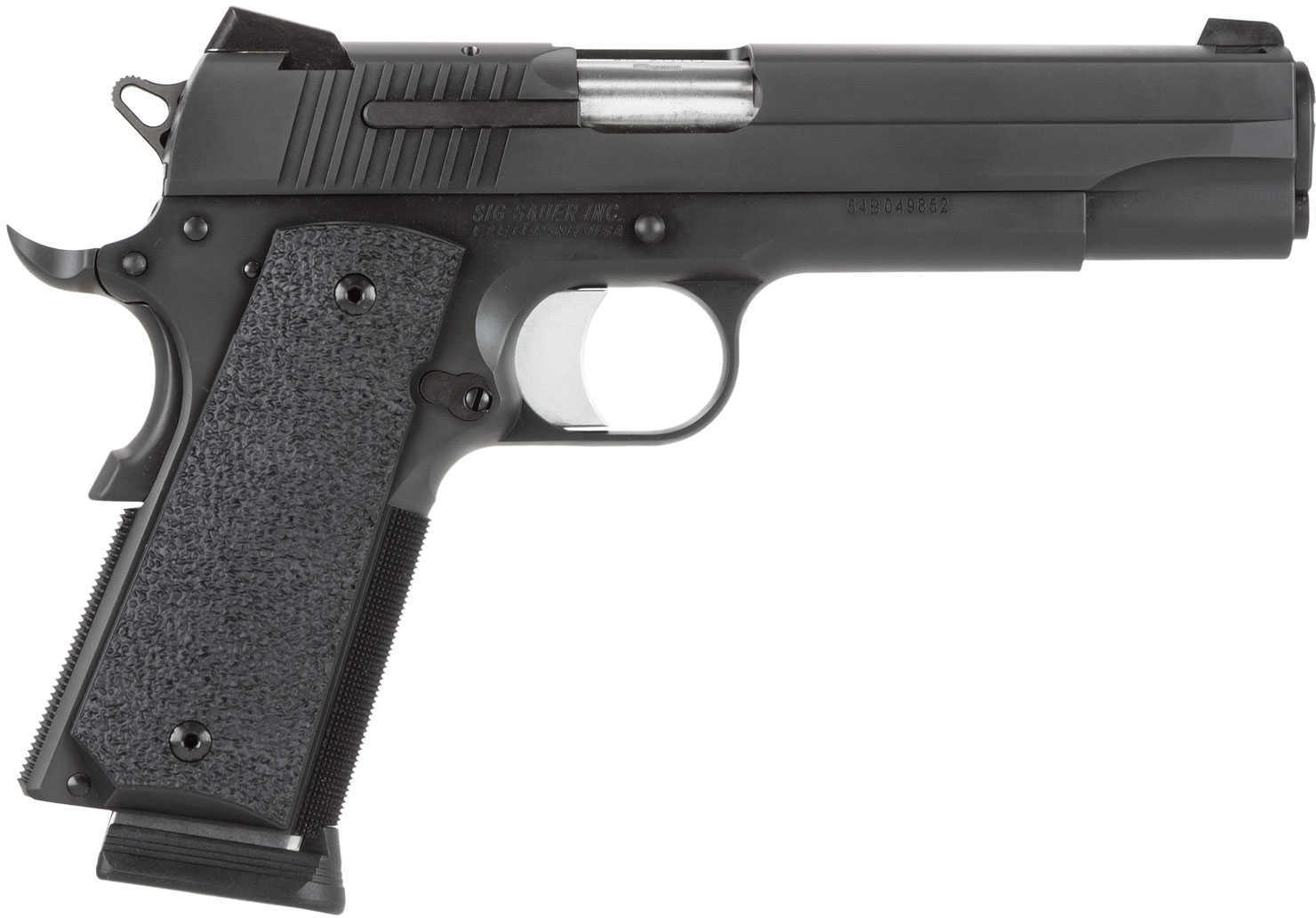 Sig Sauer 1911 45 ACP Black Stainless Steel Ergo XT Grip 2- 8 Round Mags Semi Automatic Pistol 191145BXO