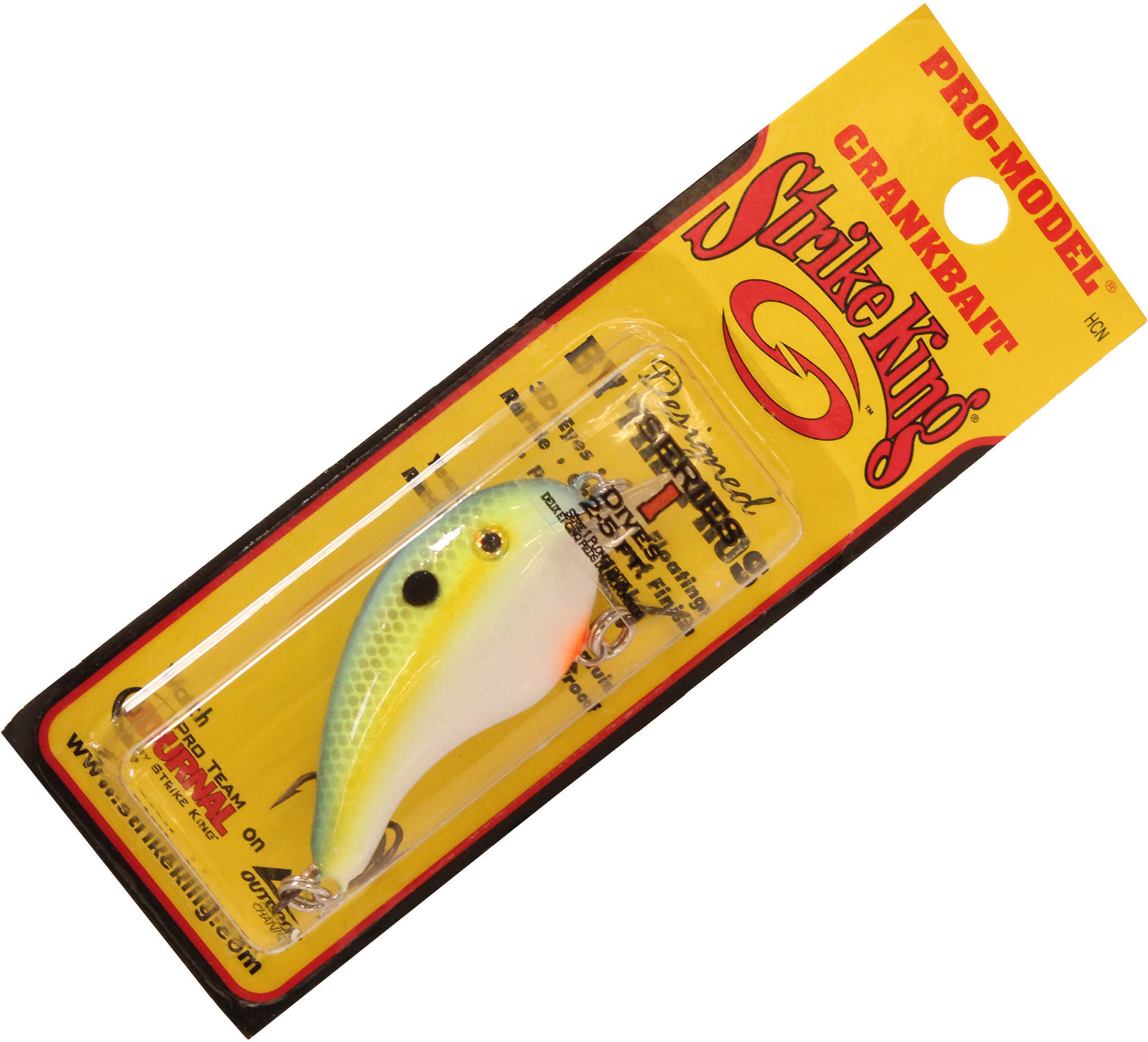 Strike King Lures Series 1 Crankbait 1/4oz 2-5ft Chartreuse Sexy Shad Md#: HC1-538