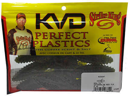Strike King Lures KVD Rodent 4in 6/ per bag Watermelon Red & Black Md#: RO4-18