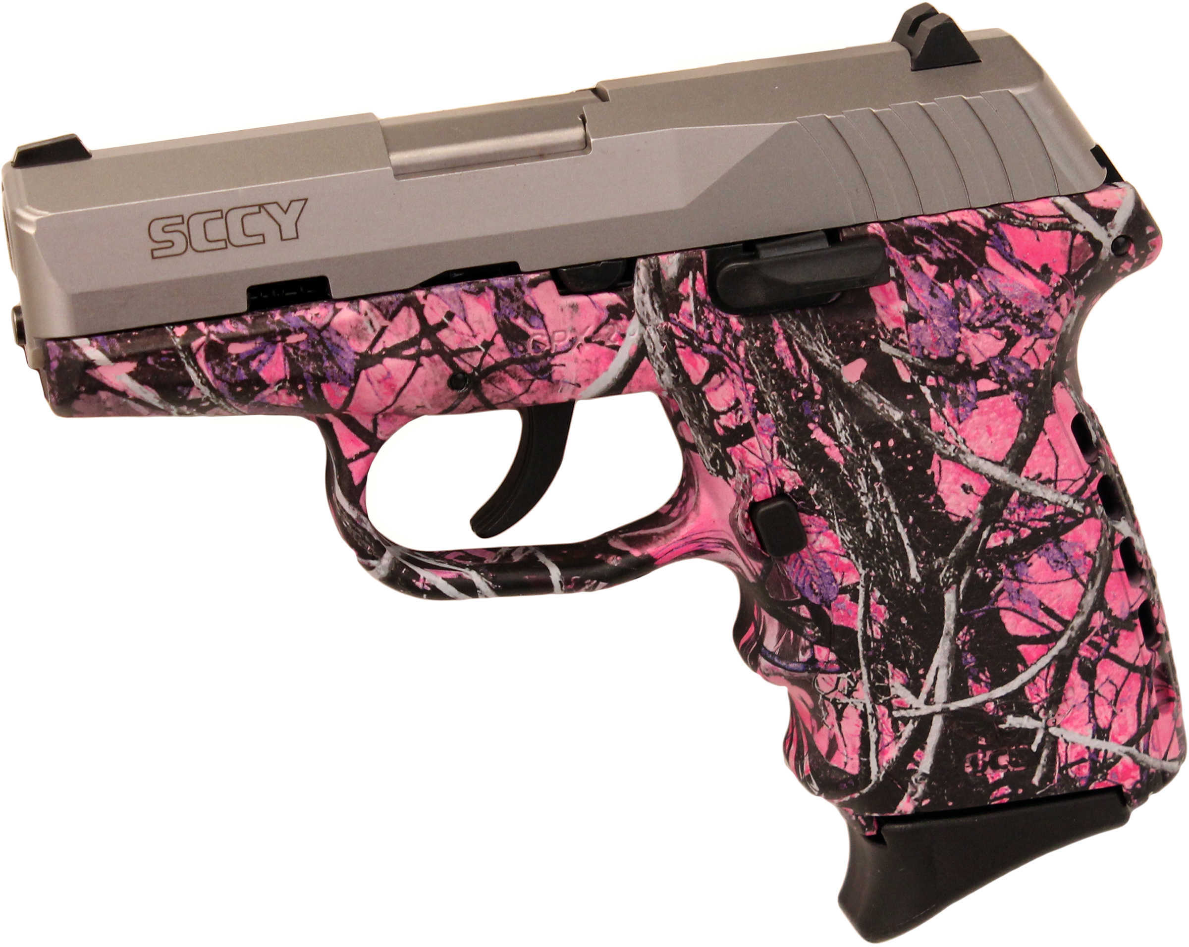 SCCY CPX2-TT Pistol Dao 9MM 10 Round SS/Muddy Girl With O Safety