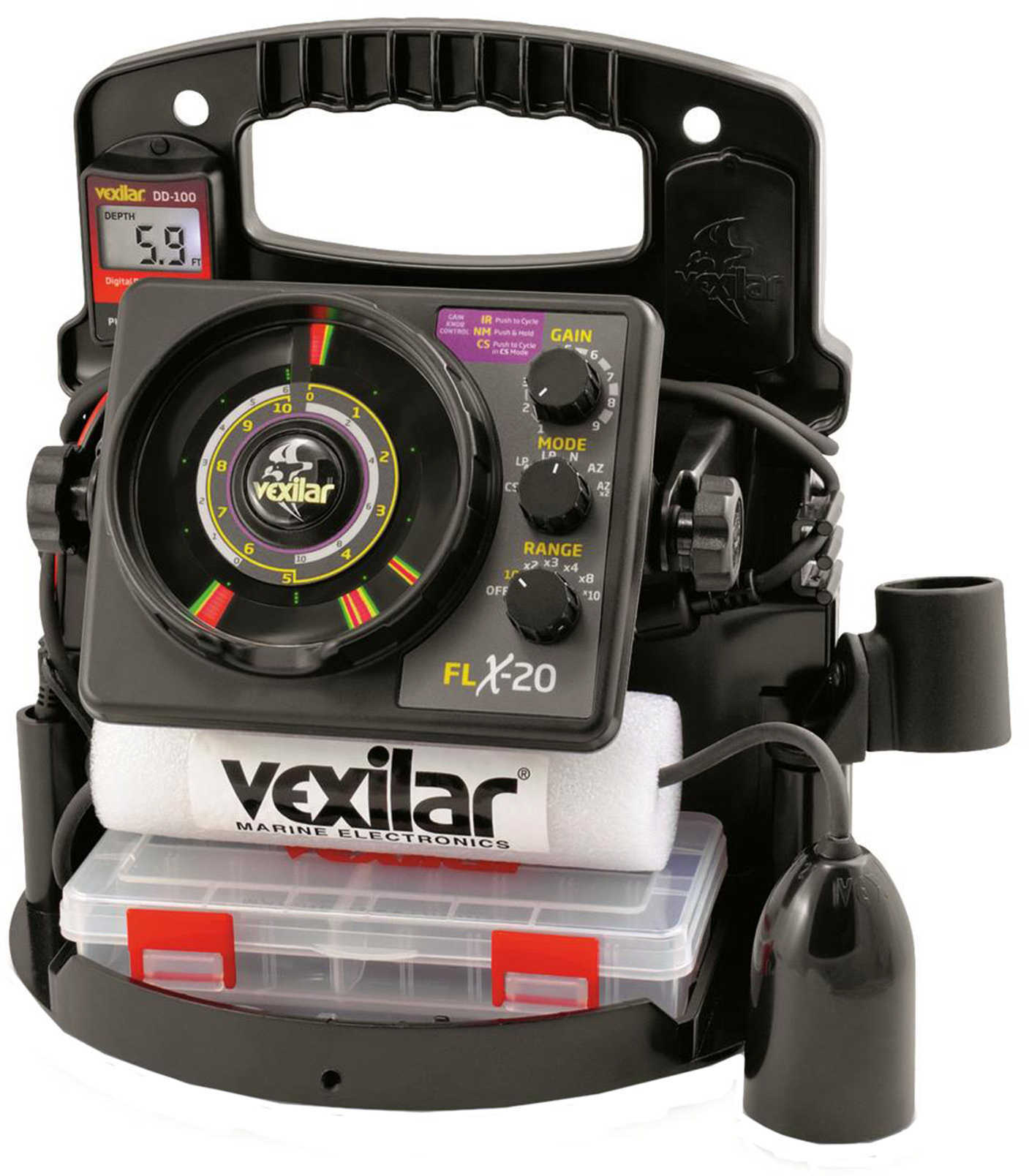 Vexilar FLX12 Pro Pack II, 12° IceDuce, and DD100 Md PPX2012D
