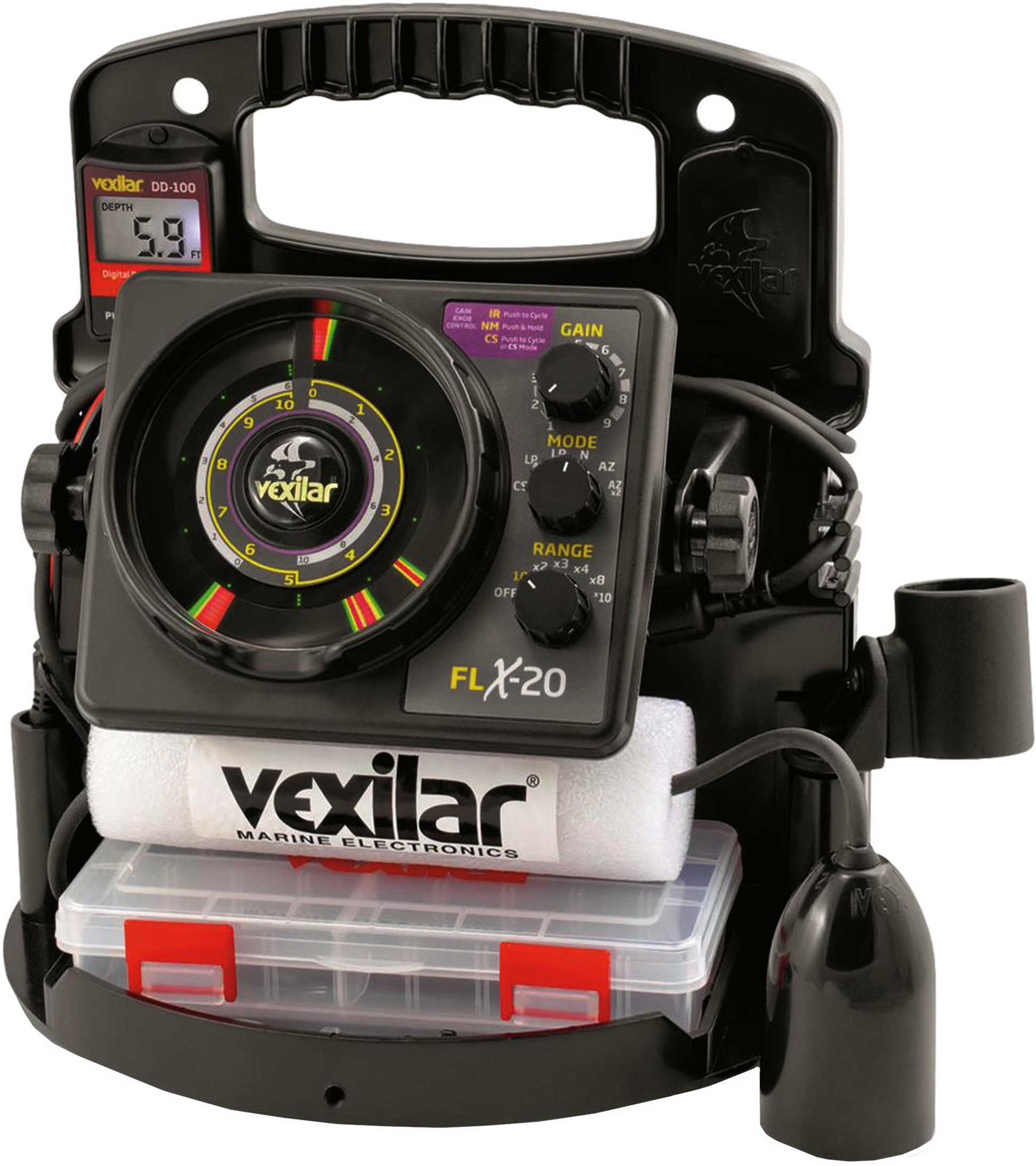Vexilar FLX-12 Pro Pack II and 12° Ice-Ducer Md: PPX1212D