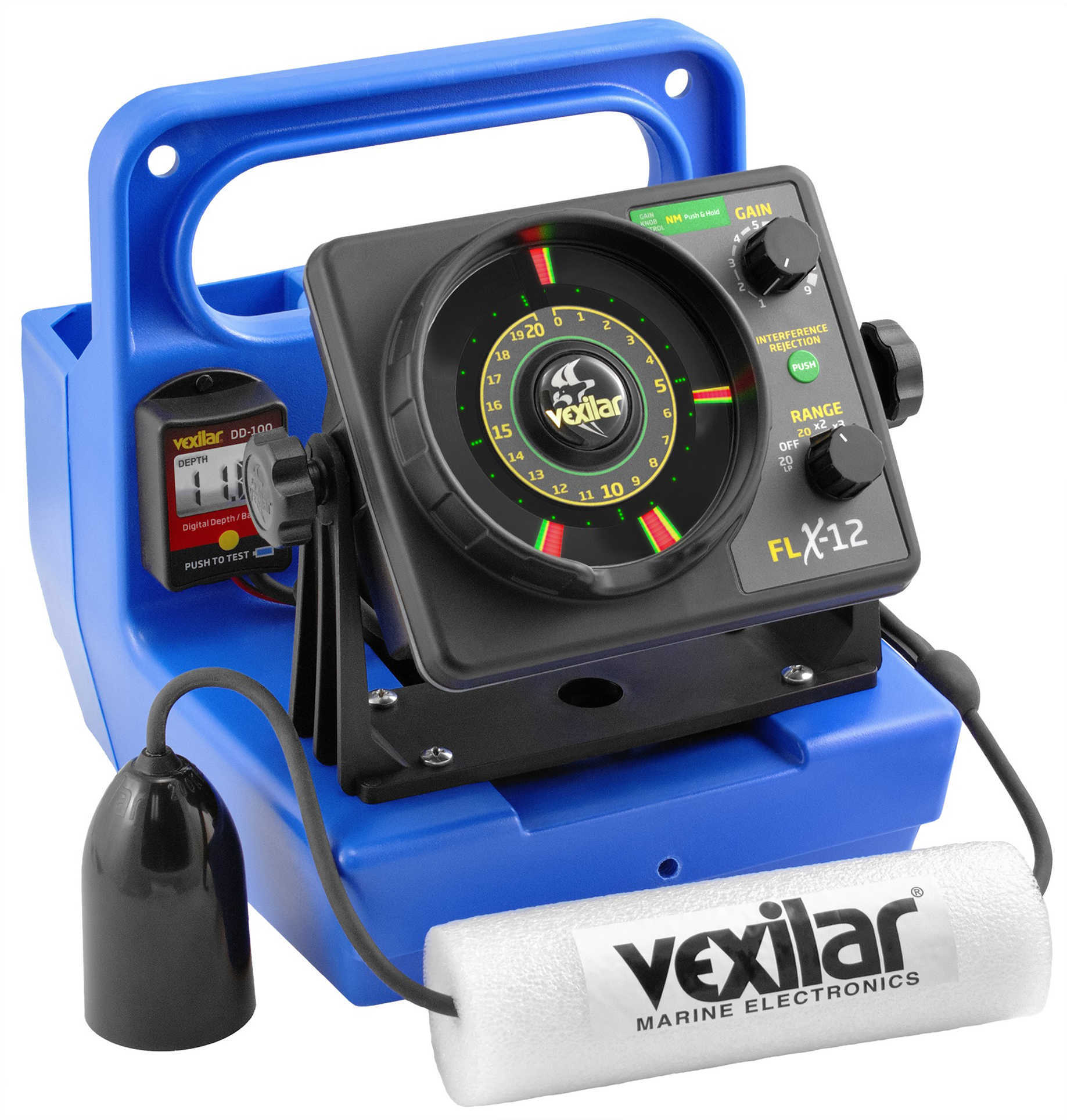Vexilar FLX-12 Genz Pack with 12° Ice-Ducer and DD-100 Md: GPX1212D