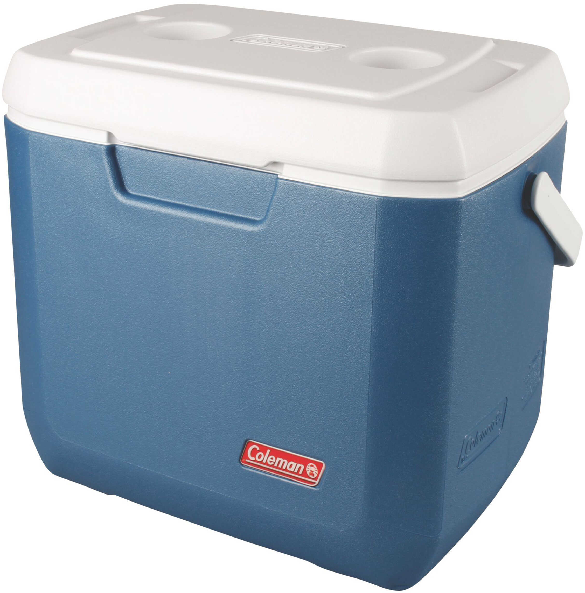 Coleman Cooler, 28 Quart Xtra, Blue Overmolded Handle Md: 3000002009