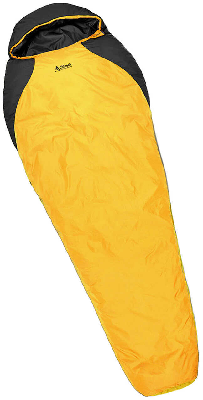 Chinook Mummy Sleeping Bag Kodiak Lite 14° F, Orange/Black Md: 20470