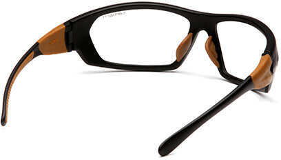 Safety Products Carhartt Billings Glasses Clear Lens with Black/Tan Frame Md: CHB210D