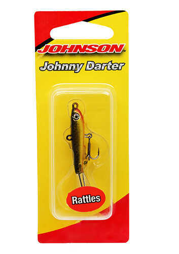 Johnny Darter Hard Bait Lure 3/4" Length 1/8 oz 2 Number 10 Hooks Black/Gold Per Md: 1428633