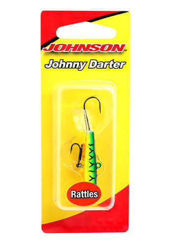 Johnny Darter Hard Bait Lure 3/4" Length 1/8 oz 2 Number 10 Hooks Fire Tiger Per Md: 1428636