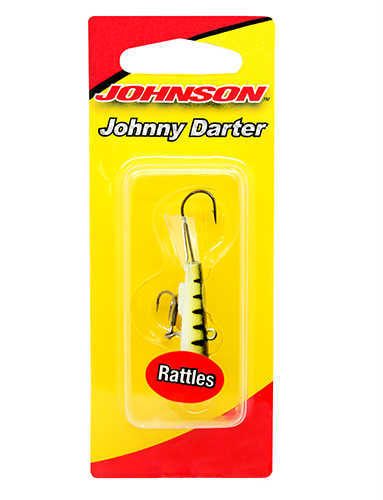 Johnny Darter Hard Bait Lure 3/4" Length 1/8 oz 2 Number 10 Hooks Glow Yellow Perch Md: 14