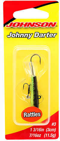 Johnny Darter Hard Bait Lure 1 3/16" Length 3/8 oz 2 Number 10 Hooks Antifreeze Perch Md: