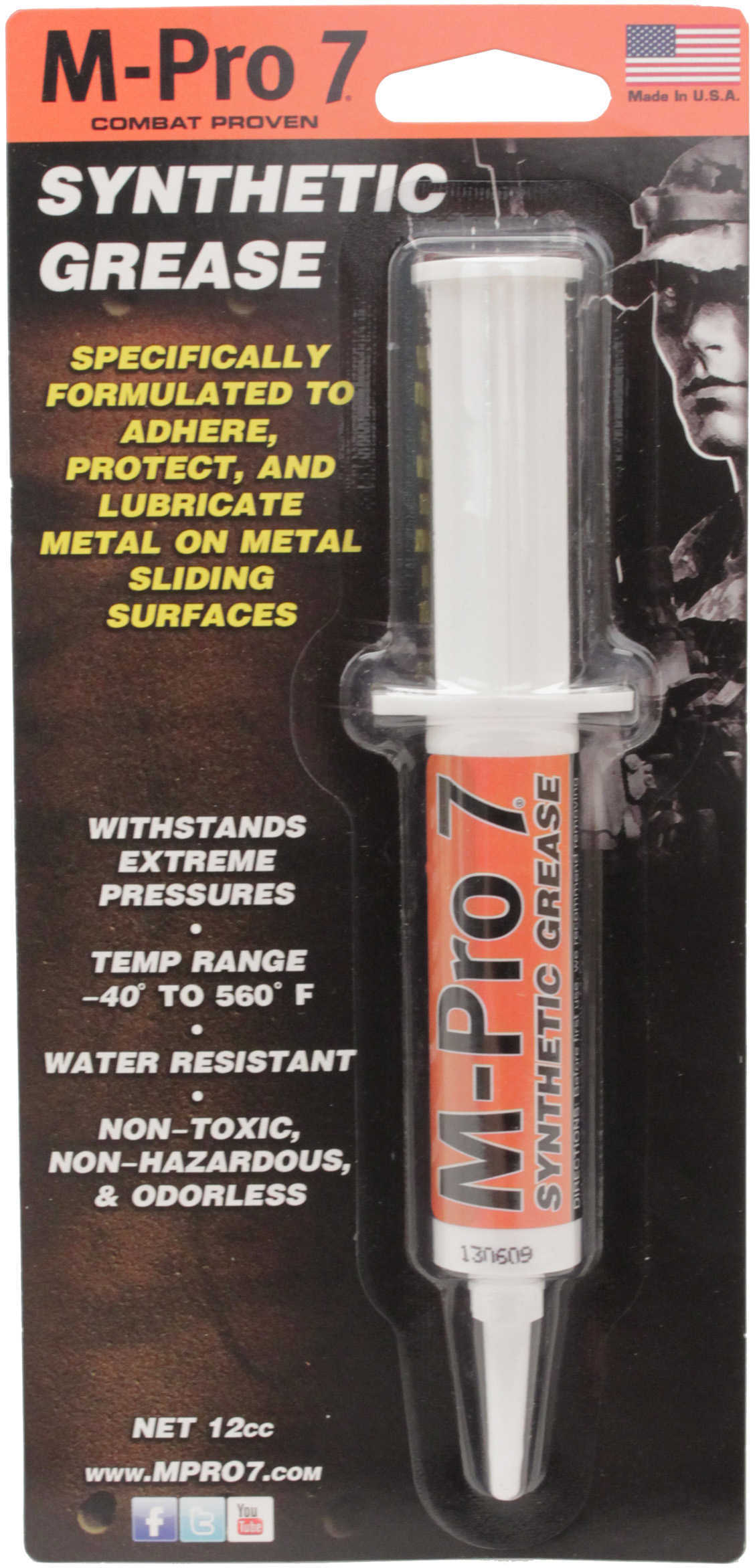 Pieps Synthetic Grease Syringe 0.5 Ounces M-Pro 7 6/Pack Blister Card 070-1356