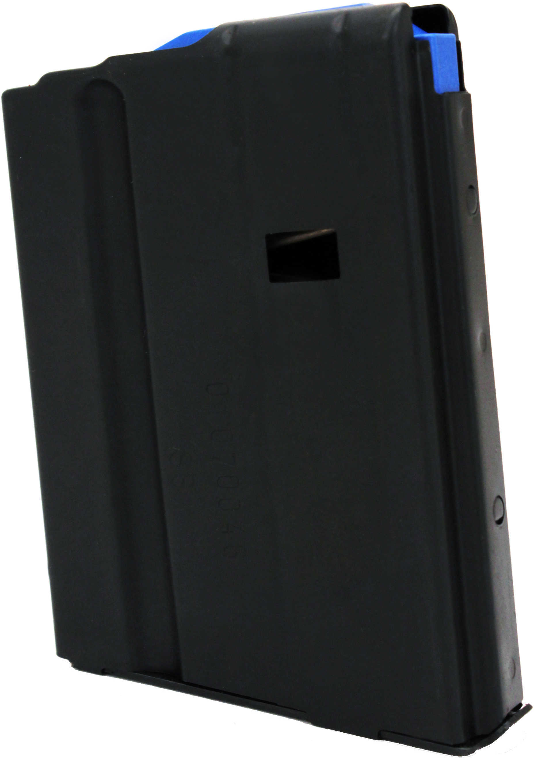 C Products Defense AR-15 Magazine 6.5mm SS Matte Black/Blue Follower 10 Round (Per 1) 1065041176CPD