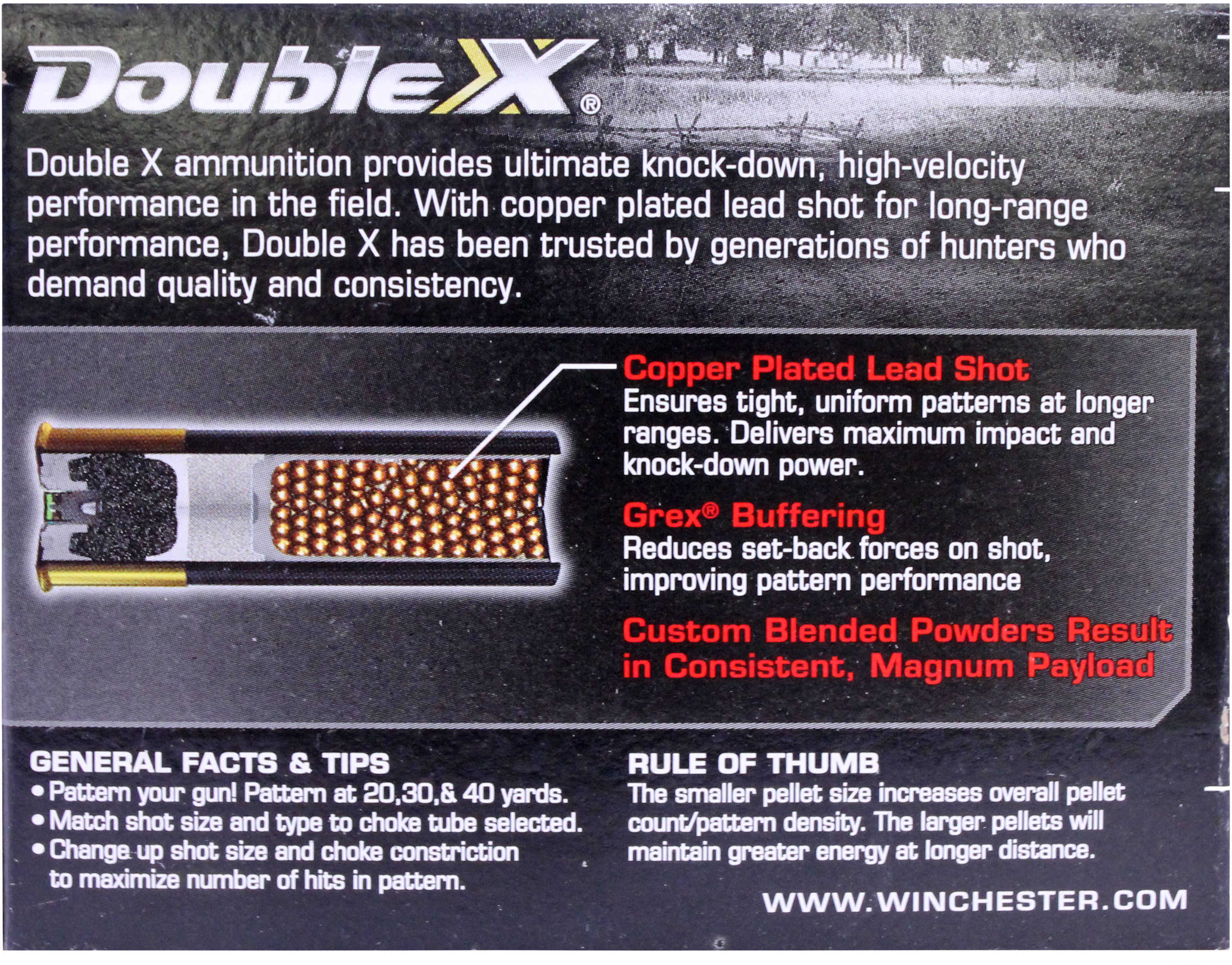 Winchester Ammunition Double X Magnum Turkey 12 Gauge 3.5" #4 2.25oz 10 Round Box XXT12L4