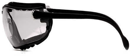 Safety Products V2G Glasses Clear Anti-Fog Lens with Black Strap/Temples Md: GB1810ST